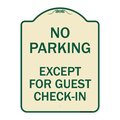 Signmission Parking Reserved for Guests Only Heavy-Gauge Aluminum Architectural Sign, 24" x 18", TG-1824-23386 A-DES-TG-1824-23386